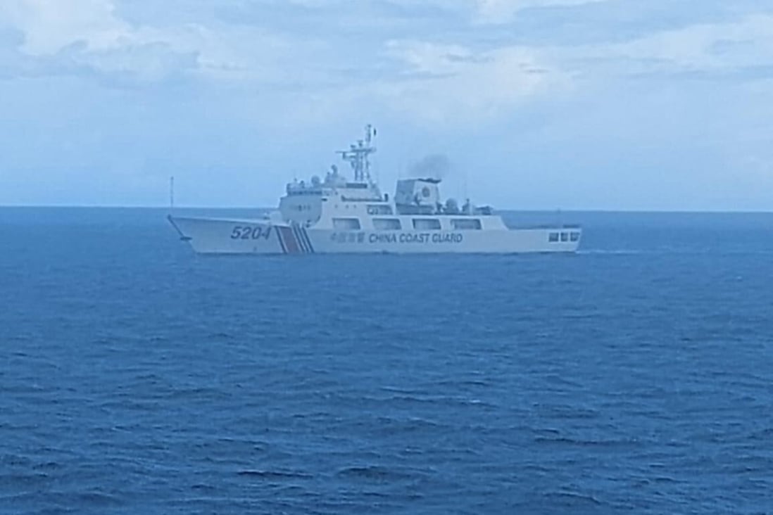 Chinese coastguard ships are said to be harassing both Malaysian and Indonesian oil and gas operations. Photo: Handout
