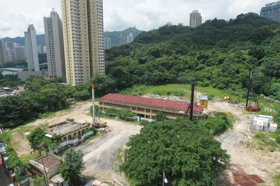 A general view of the site of the former St. Joseph's Home for the Aged in Ngau Chi Wan in 2014. Photo: Edward Wong/SCMP