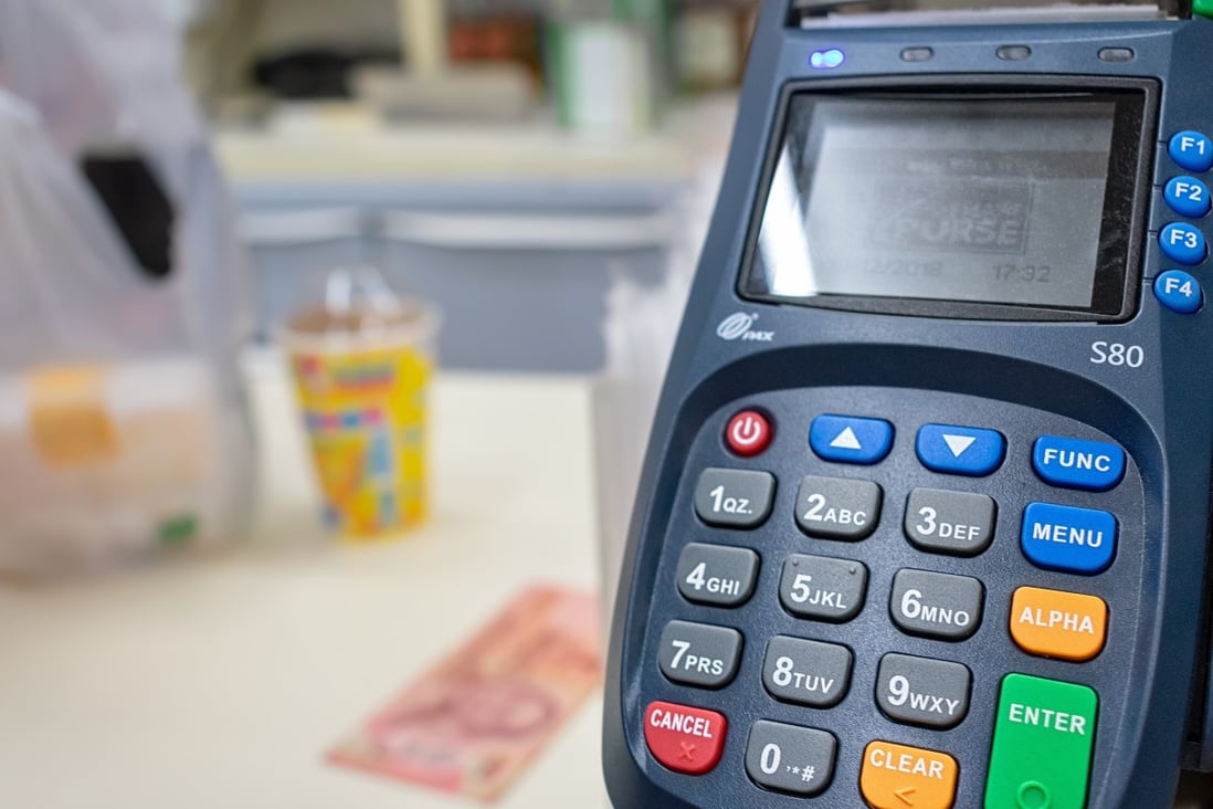 A point-of-sale payment terminal by Pax in operation at a 7-Eleven store in Bangkok on December 23, 2018. Photo: Shutterstock