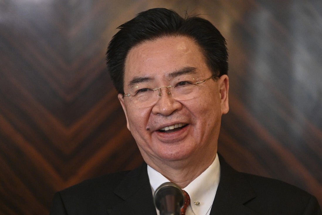 Taiwan’s Foreign Minister Joseph Wu in Prague, Czech Republic on Wednesday. Photo: CTK via dpa