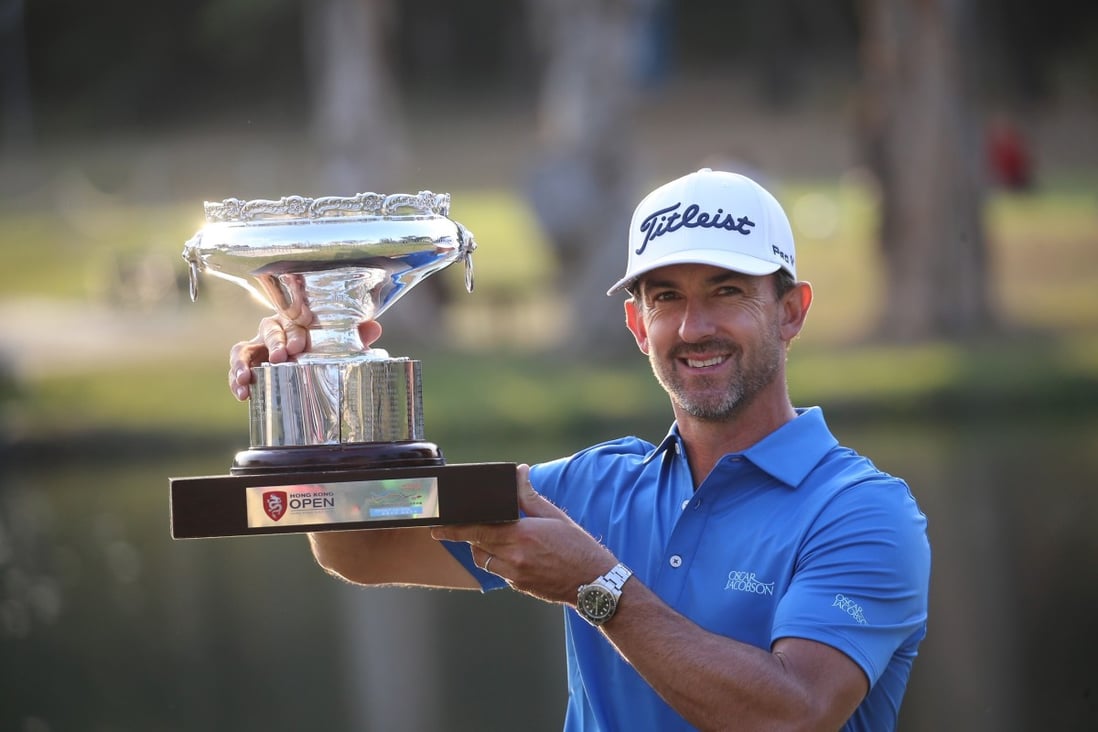 Australia’s Wade Ormsby was the last golfer to win the Hong Kong Open when he lifted the trophy in January, 2020. Photo: Dickson Lee