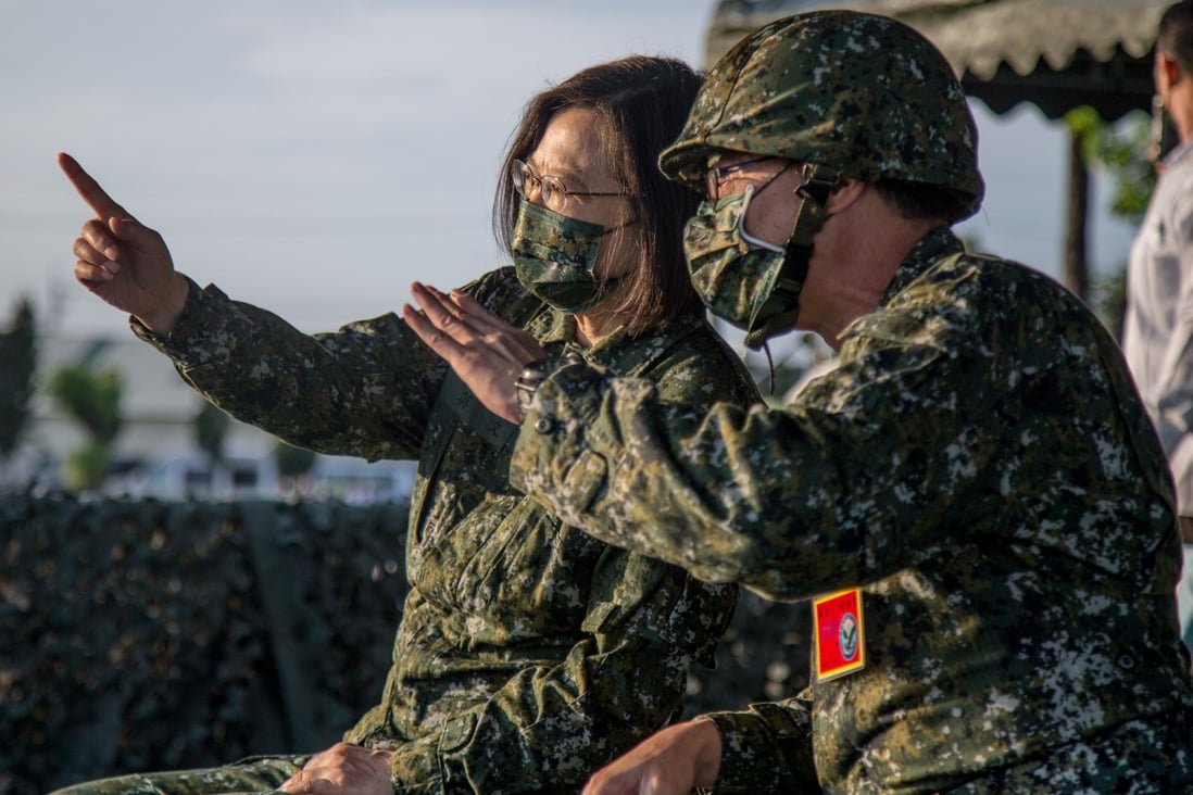 Taiwanese President Tsai Ing-wen’s confirmation that US military personnel were on the island ended 40 years a tacit understanding between Beijing and Washington, analysts said. Photo: EPA-EFE