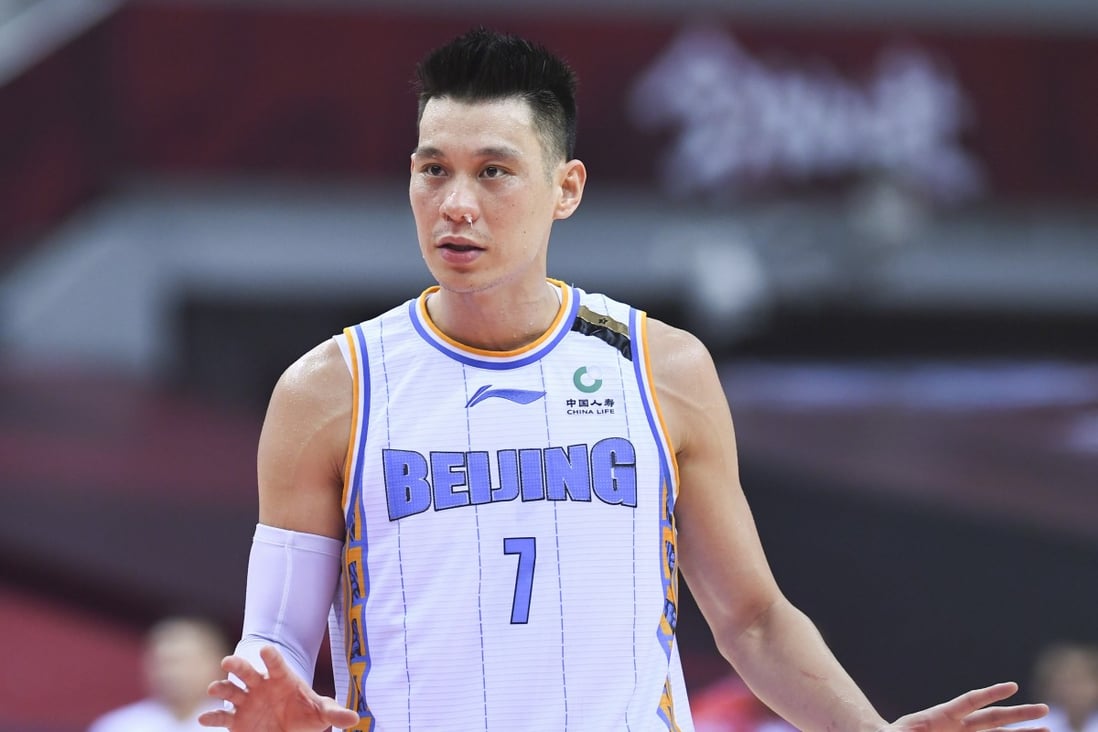 Jeremy Lin in action for the Beijing Ducks during the CBA play-offs semi-finals match against the Guangdong Southern Tigers in the 2019-2020 Chinese Basketball Association. Photo: Xinhua