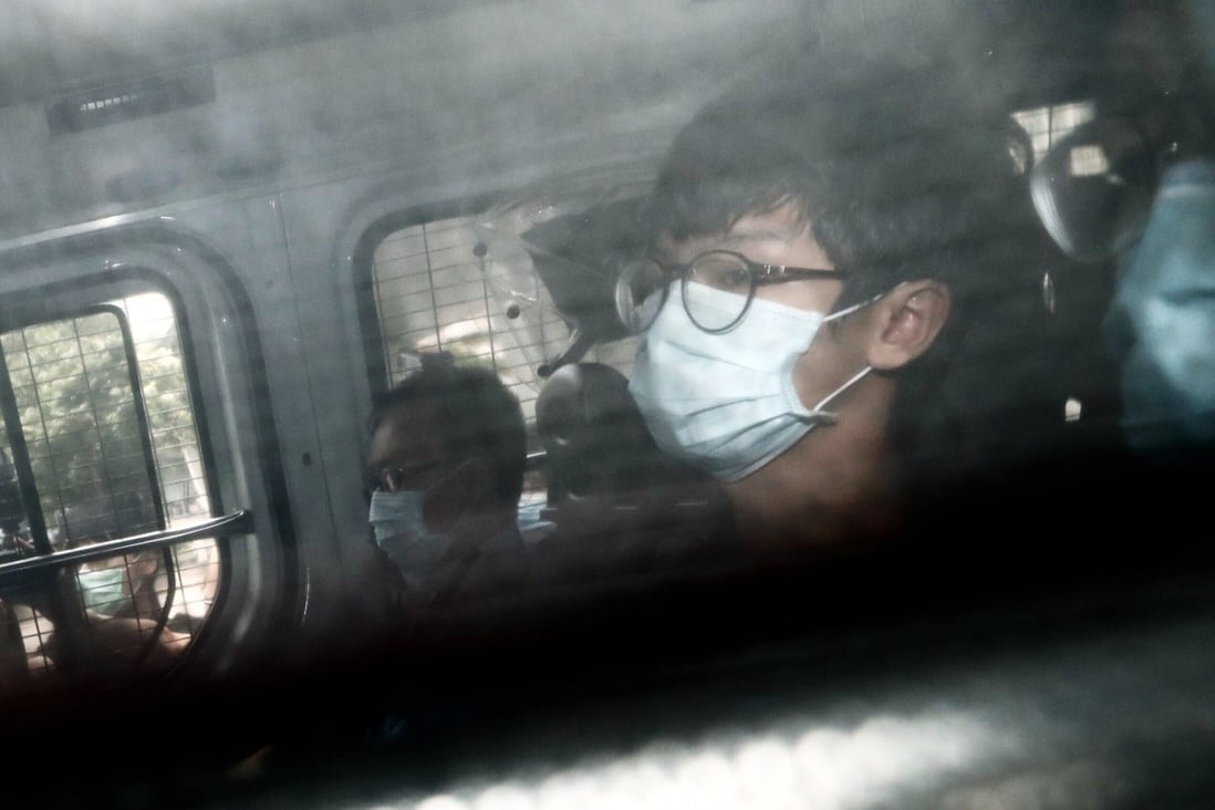 Tony Chung Hon-lam arriving at court last October. Photo: Sam Tsang