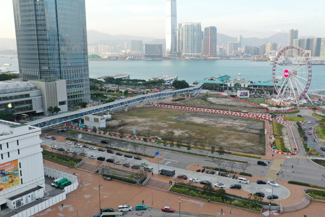 Aerial view of Site 3 at the New Central Harbourfront pictured on 27 February 2020. Photo: Winson Wong.