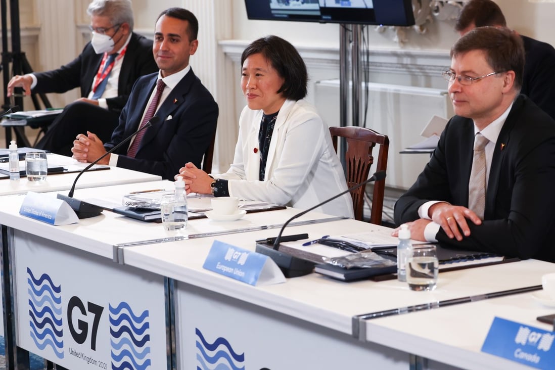 US Trade Representative Katherine Tai attended a G7 trade summit in London in October. Photo: Reuters