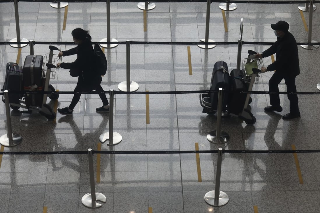 Hong Kong’s airport will effectively be split in two under plans to keep passengers of mainland China and non-mainland services apart. Photo: Xiaomei Chen
