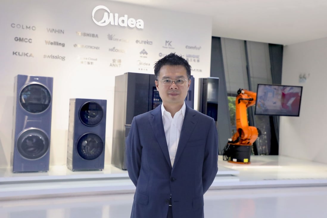 Midea CFO Jeremy Choy says the appliance maker is a technology giant in its own right, competing in smart home gadgets and robotics. Choy, former head of Asia technology mergers and acquisitions at HSBC, was hired out of Hong Kong after Helmut Zodl departed in January. Photo: Handout