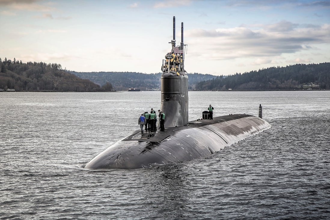 The USS Connecticut departs Puget Sound Naval Shipyard for sea trials in 2016 in Washington state. Photo: US Navy via AP