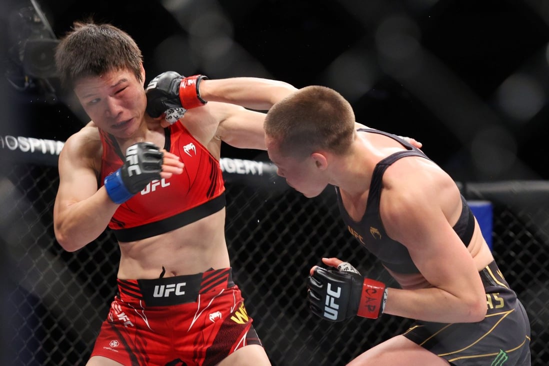 Is it back to the drawing board for Zhang Weili after her second straight loss to Rose Namajunas at UFC 268? Photo: USA TODAY Sports
