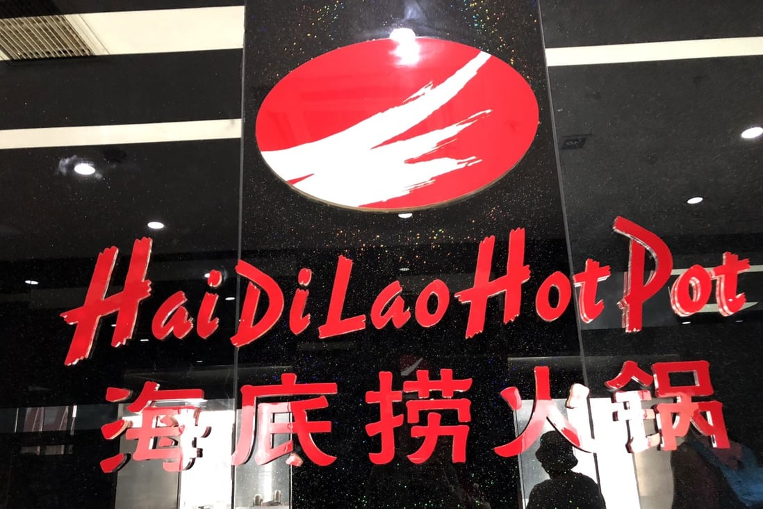 The entrance of a Haidilao restaurant in Beijing. Photo: Simon Song