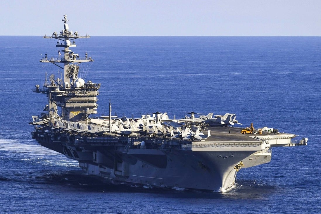 The aircraft carrier USS Carl Vinson has made nine visits to the South China Sea so far this year. Photo: US Navy