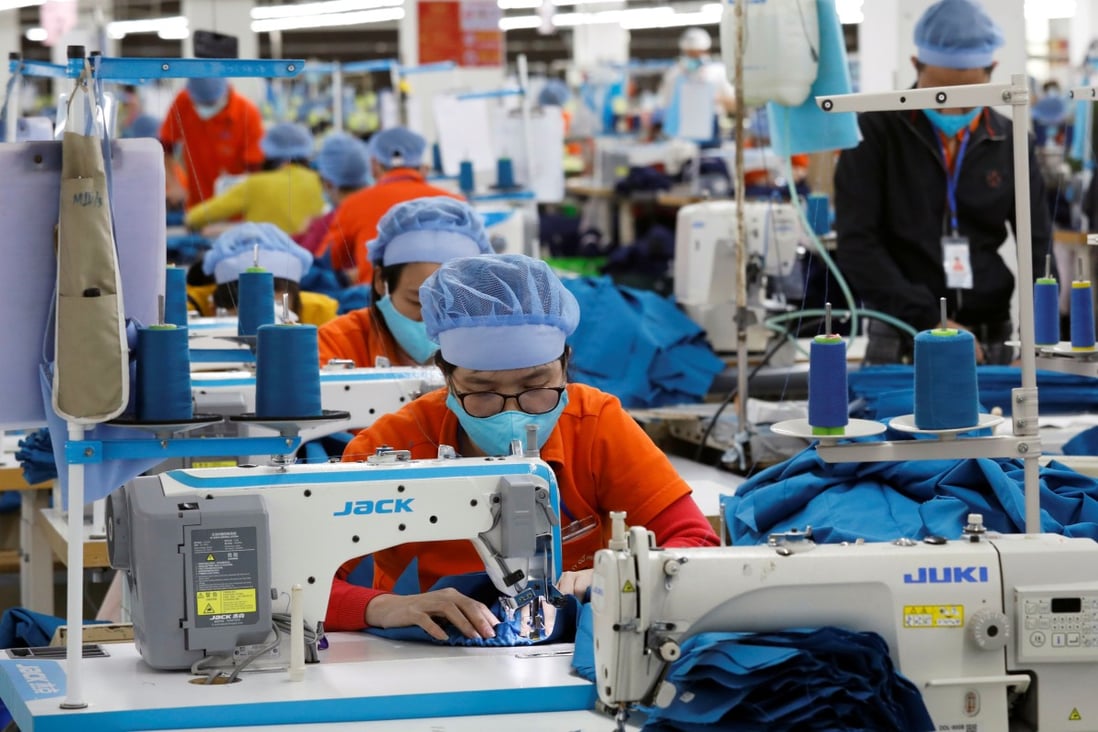 A garment factory in Vietnam’s Hung Yen province. While the fashion and footwear sector has been behind the curve when it comes to sustainability, consumers are becoming more discerning about what companies are doing to meet environmental goals. Photo: Reuters