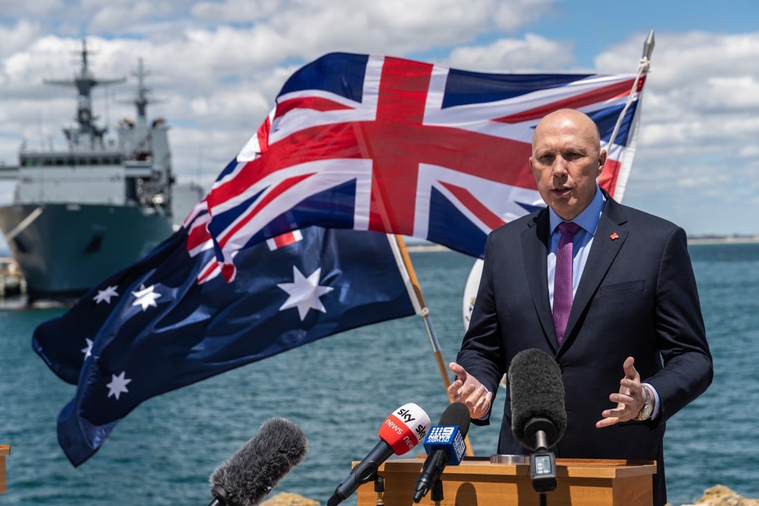 Australian Defence Minister Peter Dutton. Photo: EPA-EFE