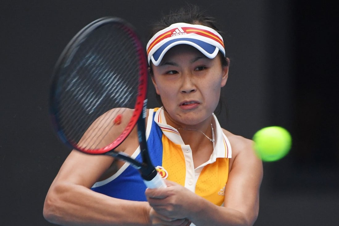 The Women’s Tennis Association has called for a “full, transparent investigation” into Chinese player Peng Shuai’s allegations of sexual assault against a former senior Chinese leader. Photo: AFP