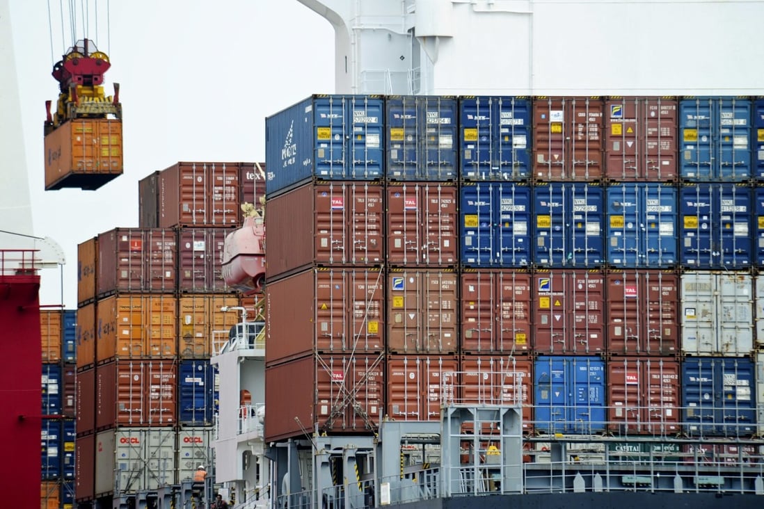 Containers at the port in Tianjin, China. Photo: AP