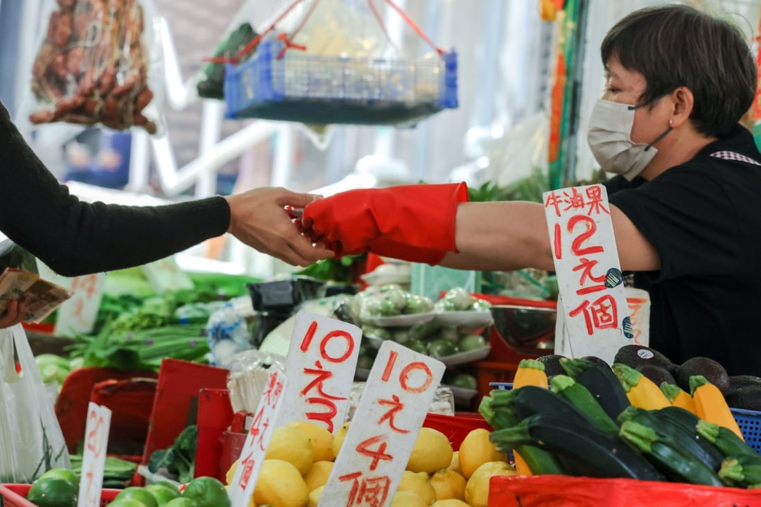 The mounting cost of fresh vegetables is playing a part in rising Hong Kong inflation. Photo: Nora Tam