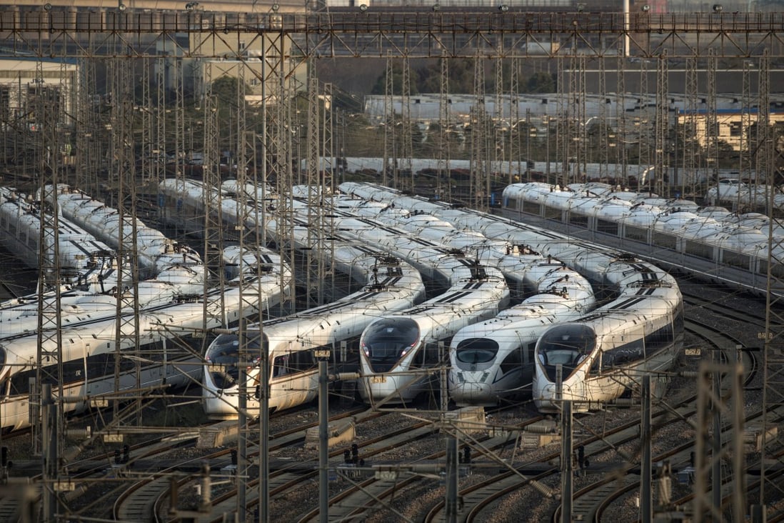 China’s existing bullet trains can run at 350km/h. Photo: Bloomberg