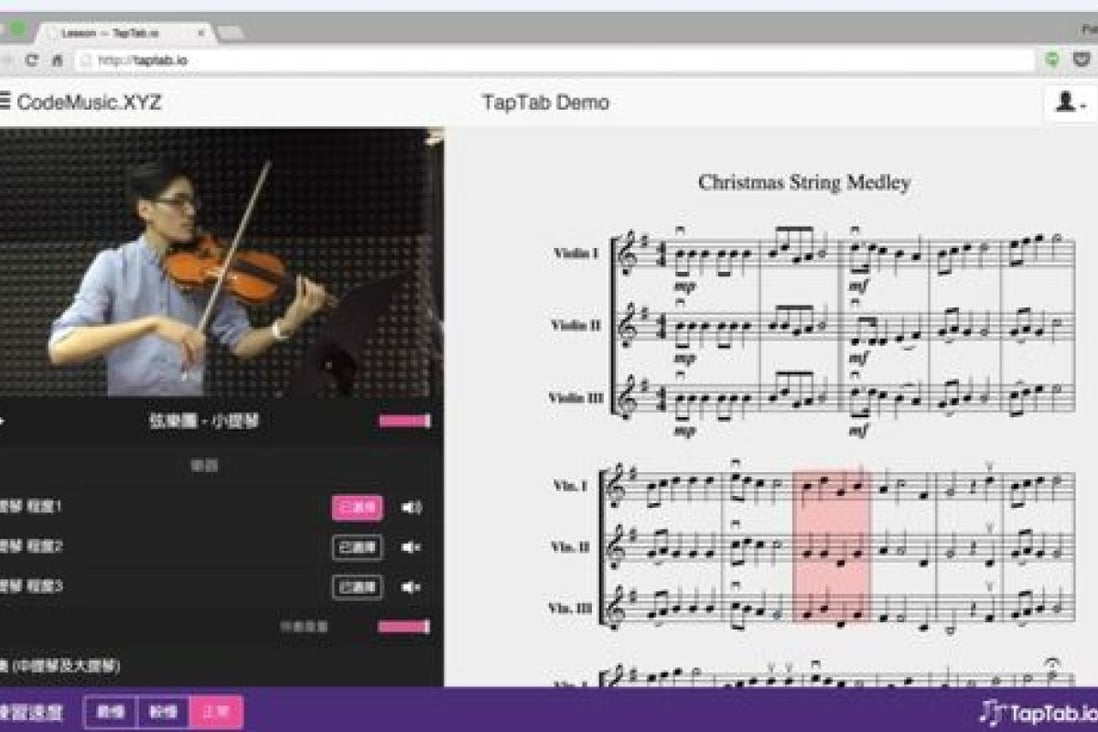 Students can copy their teacher’s performance, slow down the piece as they first start to learn, and add other instruments to mimic playing in an orchestra. Photo: TapTab.io