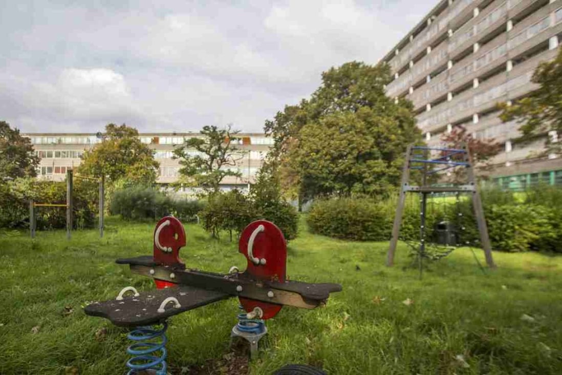 Property group Peterson is seeing opportunity in UK inner city redevelopment. Depicted here is a neglected children's playground on a partially abandoned part of the Aylesbury Estate in south London on October 15. Photo: Reuters