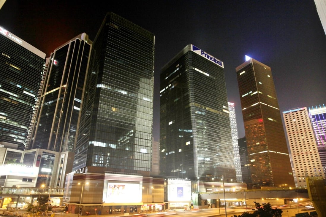 Hong Kong’s office sector is poised for further gains in capital values next year, according to CBRE: Photo: Nora Tam, SCMP