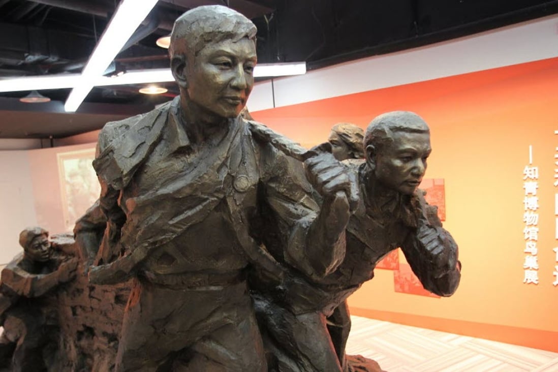 Statues of the young people, the so-called Zhiqing or educated urban youth, with two of the leading figures bearing facial similarities to China’s President Xi Jinping and Premier Li Keqiang. Photo: Simon Song