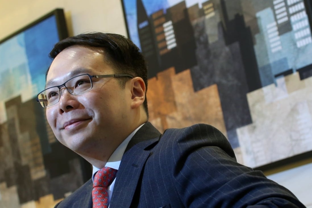 Future Land Development's Executive Director Kenny Chan in an interview in Hong Kong’s Central business district. Photo: Felix Wong