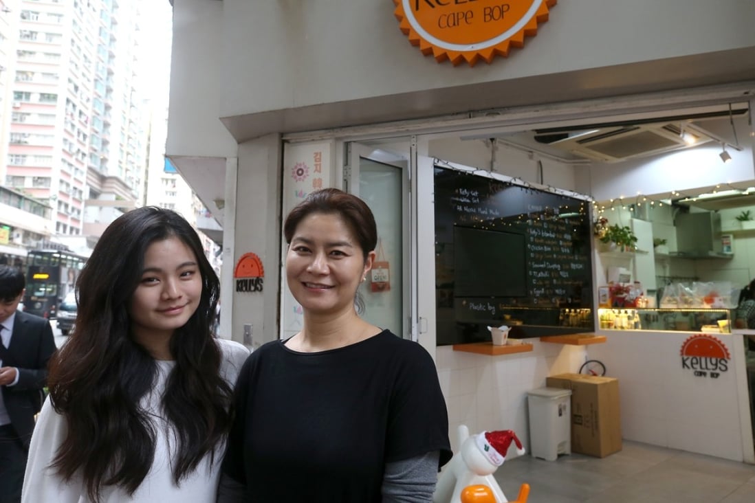 Wan Chai’s Kelly's Cape Bop owner Eun Ha Yoo, and her inspiration for their Michelin-listed street food, daughter Kelly Kim. Photo: KY Cheng