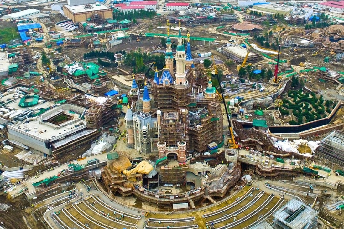 Construction on the castle is nearing completion, as seen in the photo from late last year. Photo: Xinhua