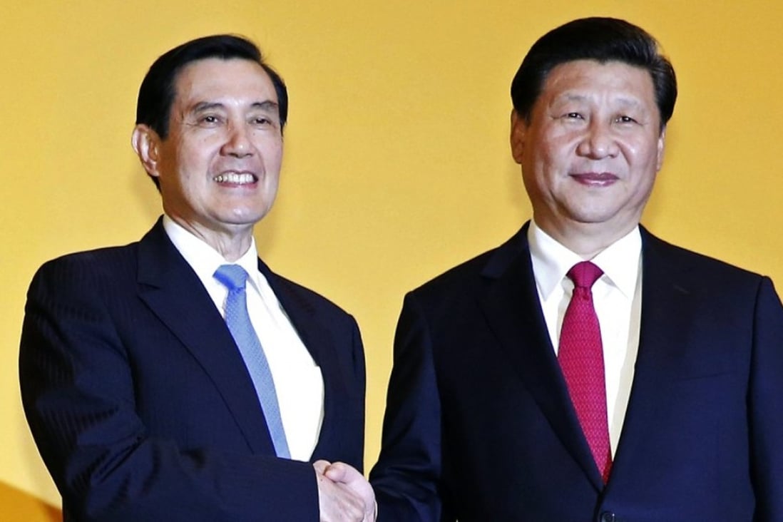 Taiwanese President Ma Ying-jeou , left, and President Xi Jinping had an historic meeting last November, the first such contact between leaders from Taiwan and mainland China in over 60 years. Photo: Reuters