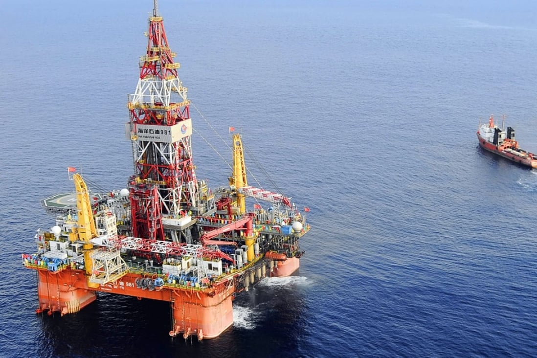 China’s placing of its oil rig in disputed waters near Vietnam in the South China Sea follows a clash between the nations over the oil rig in 2014. Photo: Xinhua