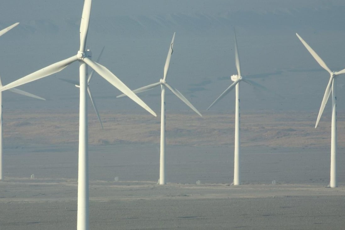 A wind farm in Turpan, Xinjiang. Photo: AFP