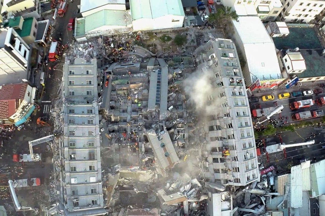 Building Collapse During Deadly Taiwan Earthquake Linked To Shoddy Materials South China 