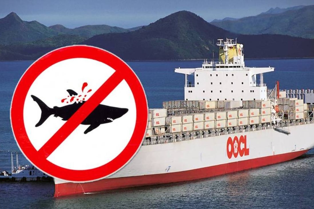 In a corporate message to customers on Monday, OOCL said it would not accept cargo bookings for whale, shark, dolphin and their related products with immediate effect. Photo: SCMP Pictures