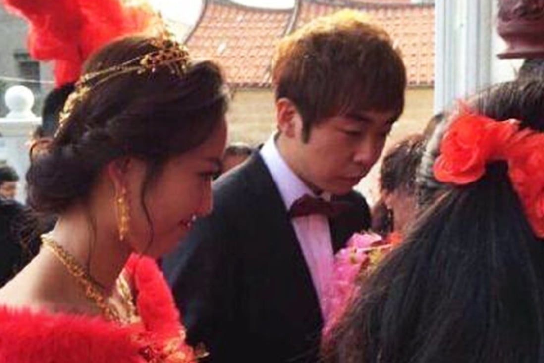 The groom in Fujian province paid a “bride price” of 6 million yuan to be wed, according to media reports in China. Photo: Qq.com