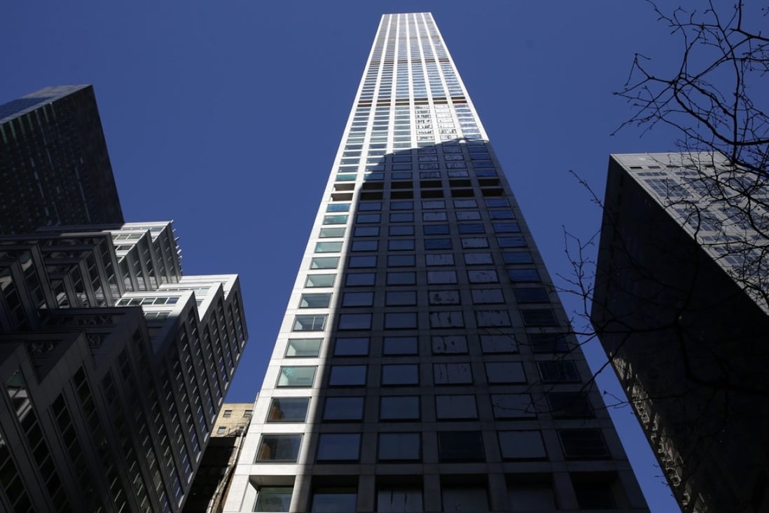A building at 432 Park Avenue under construction in Manhattan, New York. The last few years have seen the rise of the ‘supertall’, buildings standing more than 300 metres high but with relatively small footprints. Photo: AP