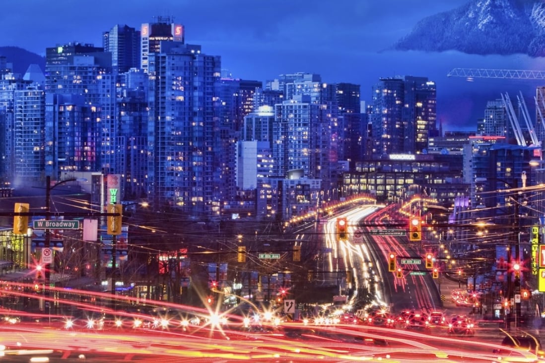 Traffic heads over Vancouver's Cambie Street bridge. Photo: SCMP Picture