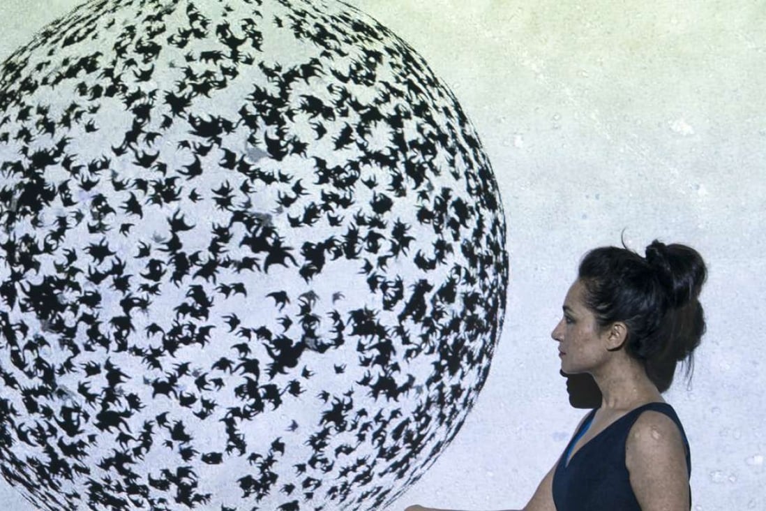Shahzia Sikander, pictured here, created the film Parallax (also pictured). Photo: courtesy of Shahzia Sikander