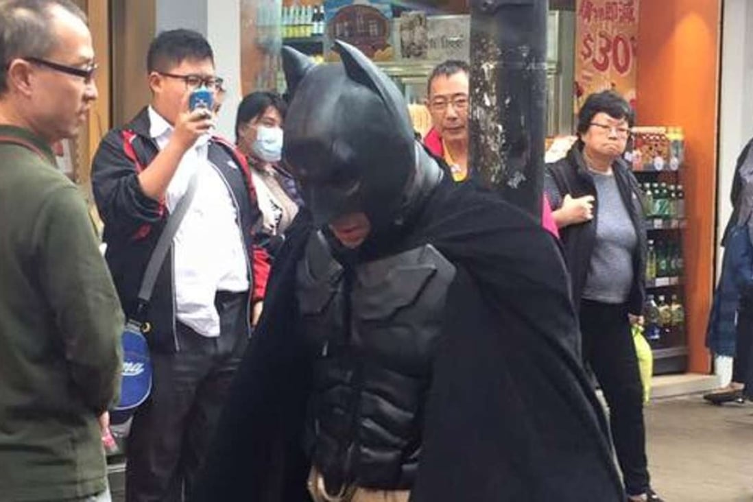 Batman spotted again in Hong Kong: caped crusader seen polishing his P ...