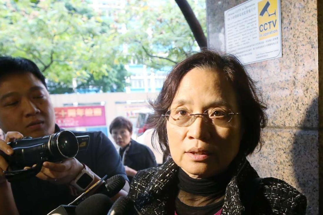 A major moment in the saga came when Sophie Choi Ka-ping, the wife of Lee Bo, withdrew her missing person report filed with Hong Kong police. Photo: Sam Tsang