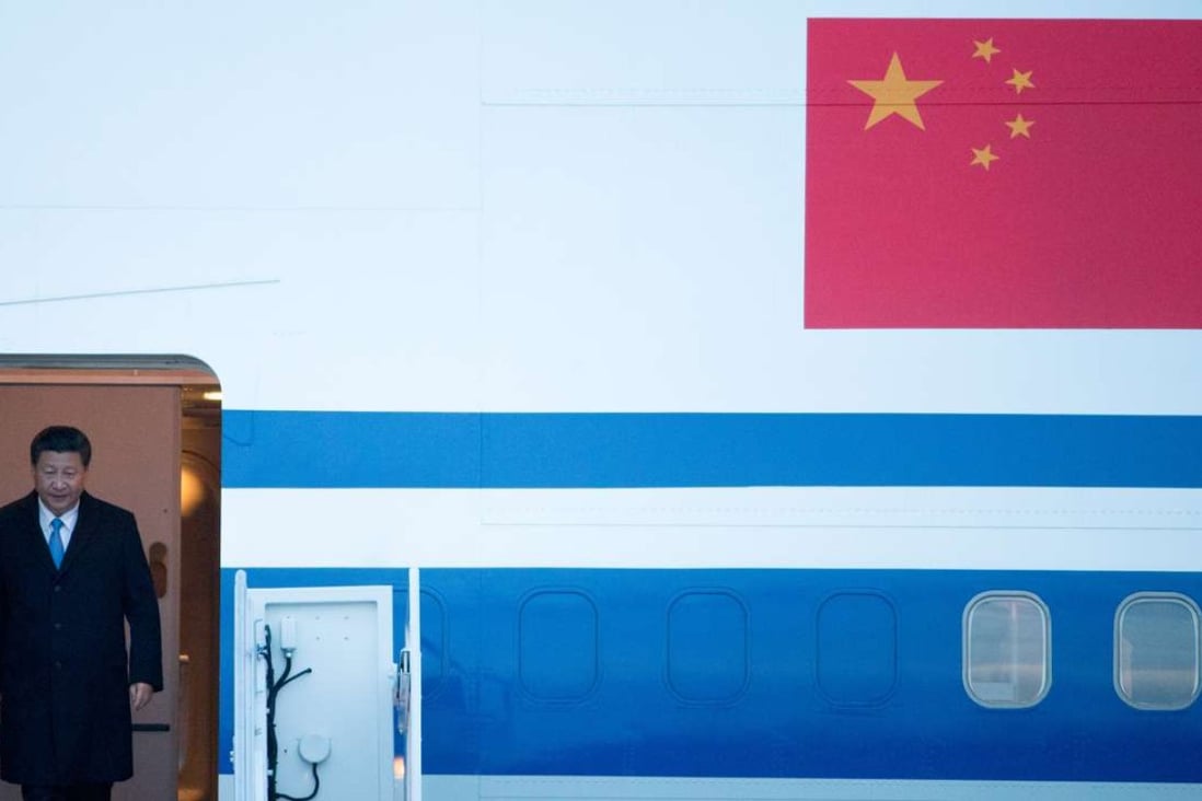Xi Jinping arrives at Andrews Air Force Base in Maryland, US late last month. Photo: AP