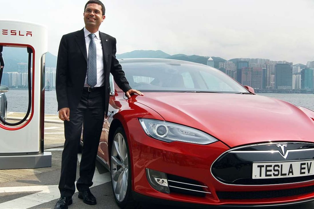 Jerome Guillen, Tesla’s vice-president of worldwide sales and services. The company has 70 per cent of the electric car market in Hong Kong. Photo: Sam Tsang