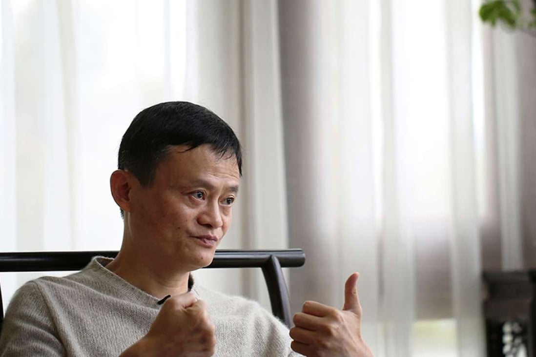Alibaba founder Jack Ma during the interview in Hangzhou, Zhejiang province. Photo: Sam Tsang