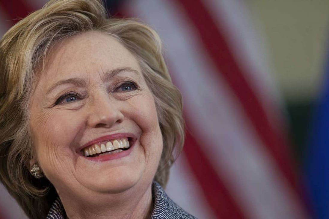 Democratic front runner Hillary Clinton. Photo: Bloomberg
