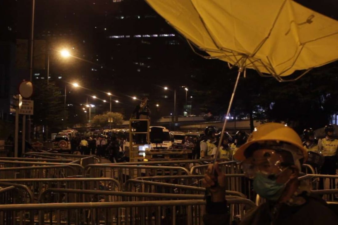 The iconic yellow umbrella of Hong Kong’s Occupy movement as featured in director Chan Tze-woon’s documentary Yellowing.