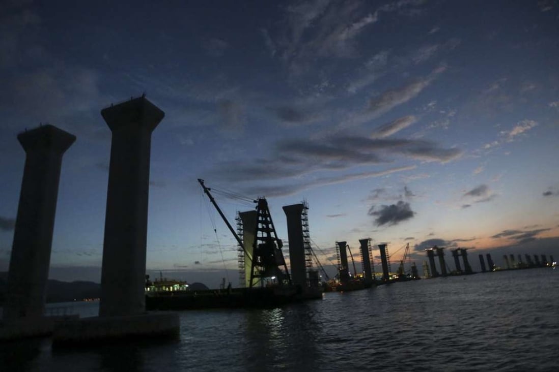 The bridge linking Hong Kong with Zhuhai and Macau and associated projects have faced several problems. Photo: Felix Wong