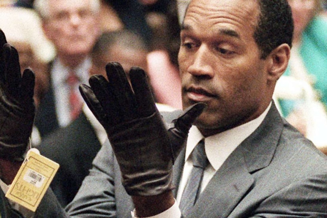 O.J. Simpson during his double-murder trial in Los Angeles in 1995. Photo: AP