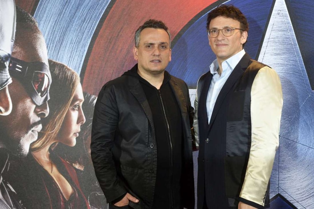 Directors Joe Russo (left) and Anthony Russo at a launch event for Captain America: Civil War in London. Photo: EPA