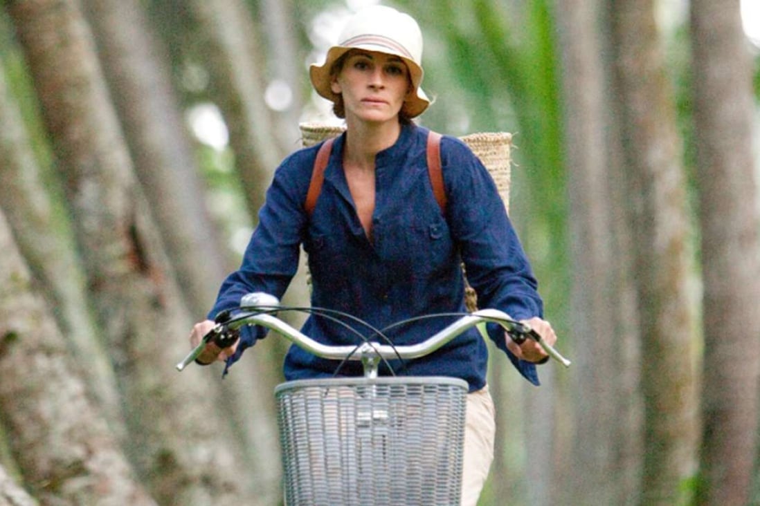 Julia Roberts in the film adaptation of the global bestseller Eat, Pray, Love. The tenth anniversary of its publication has prompted a worshipful collection of touchy-feely essays.