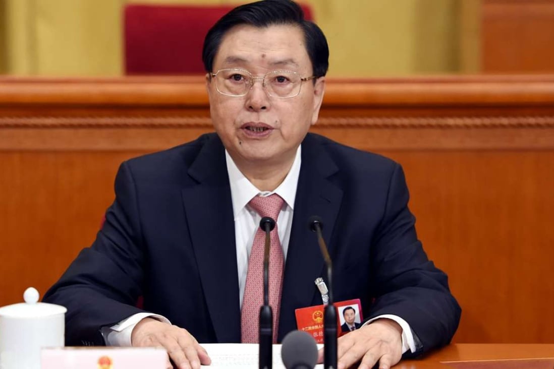 Zhang Dejiang, chairman of the Standing Committee of the National People's Congress, is the first state leader to visit Hong Kong in four years. Photo: Xinhua